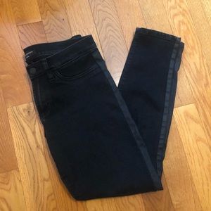 Banana Republic Black Racer Stripe Jean Leggings